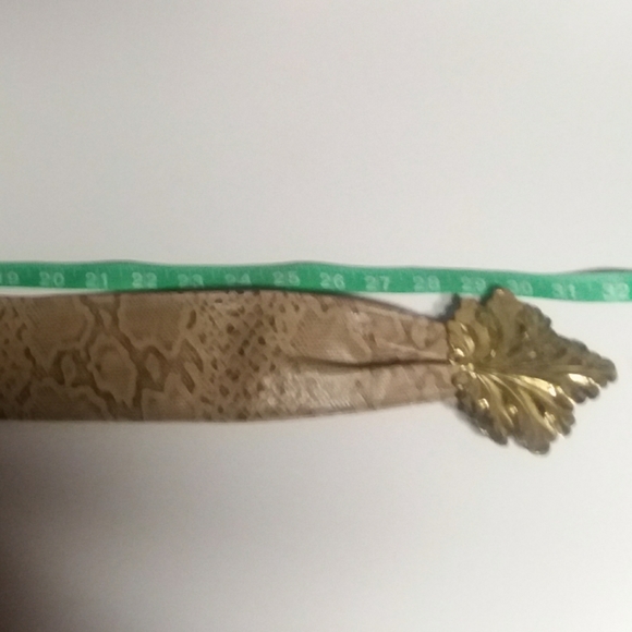 VTG Reynold Mejer Leather High Waist Leaf Buckle Belt - Picture 6 of 6